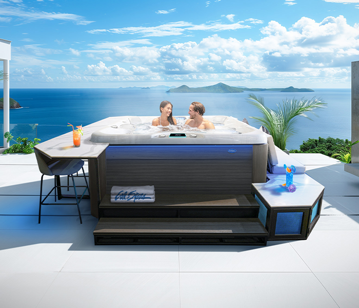 Calspas hot tub being used in a family setting - South Jordan